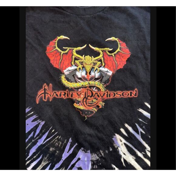 Harley Davidson Dragon Tie-Dye Tee - Picture 3 of 5